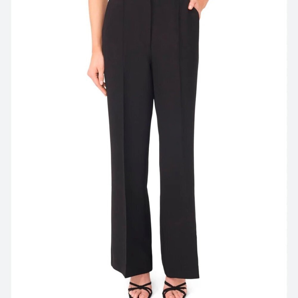 Ted Baker London 1 Women Black Trousers Pants Office Work Straight Leg